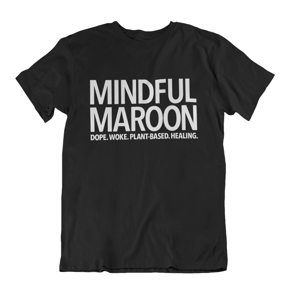 Mindful Maroon logo t